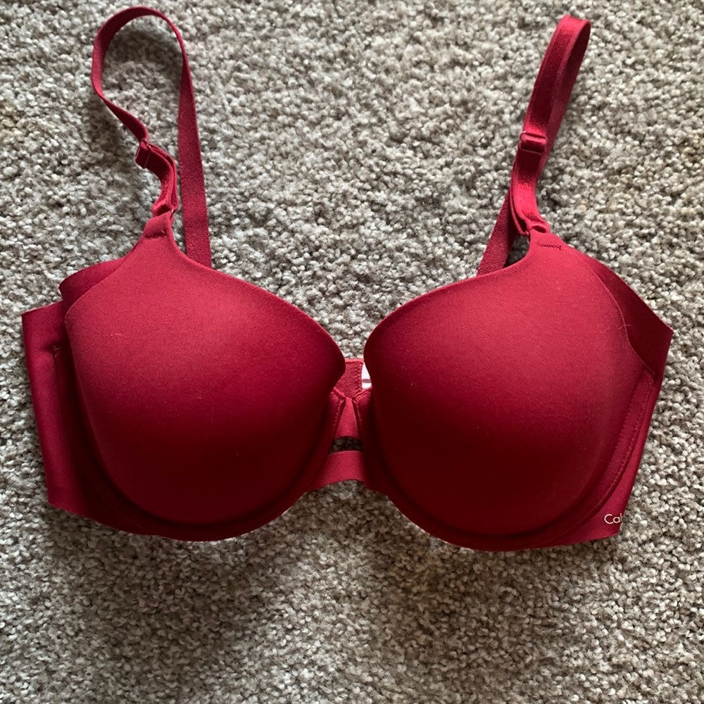 Calvin Klein burgundy bra 34D
